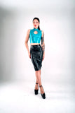 Sleeveless Cut-Out Top With Zipper