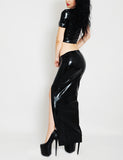 Latex Long Skirt