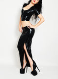 Latex Long Skirt