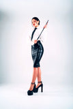 Latex Pencil Skirt