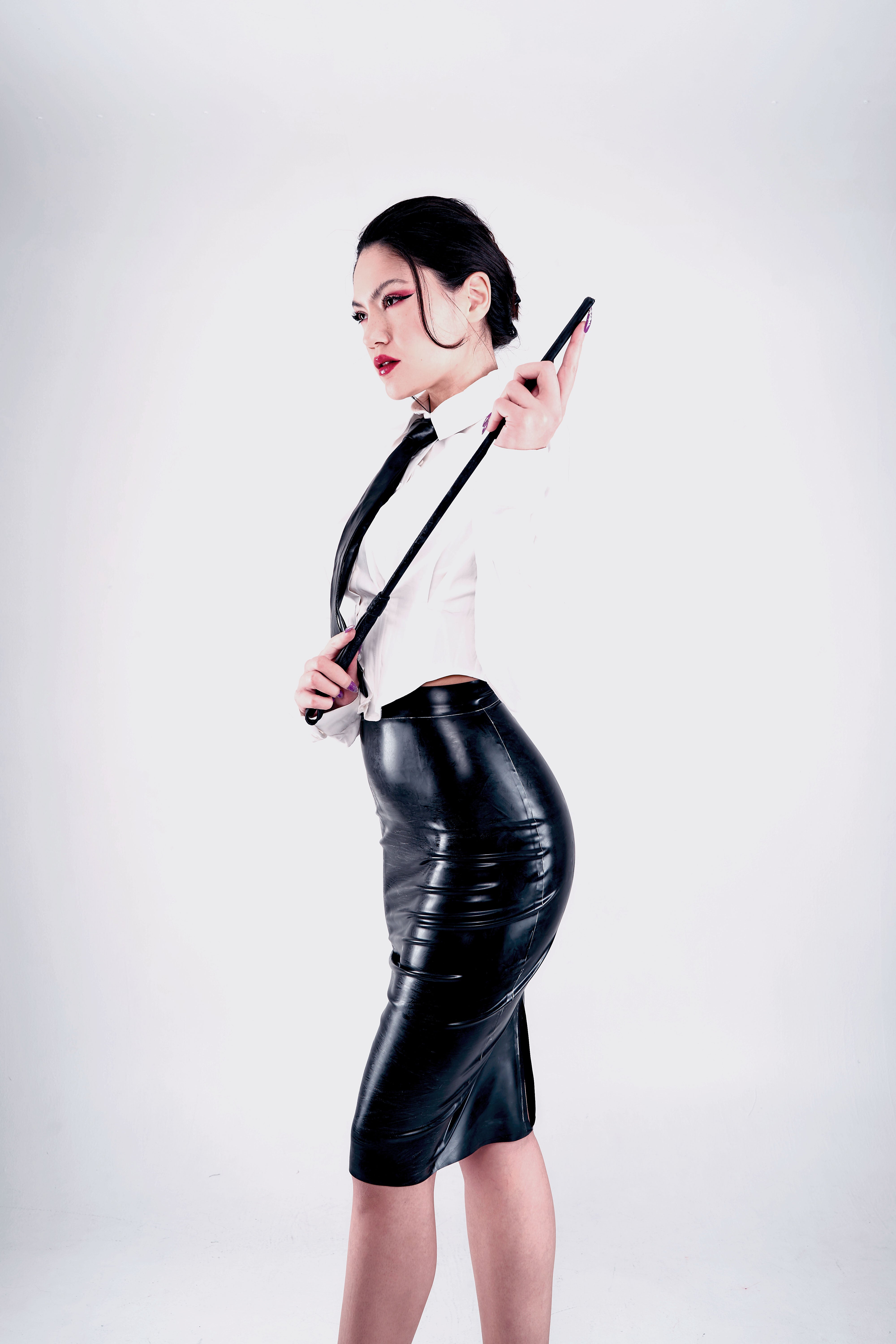 Latex Pencil Skirt