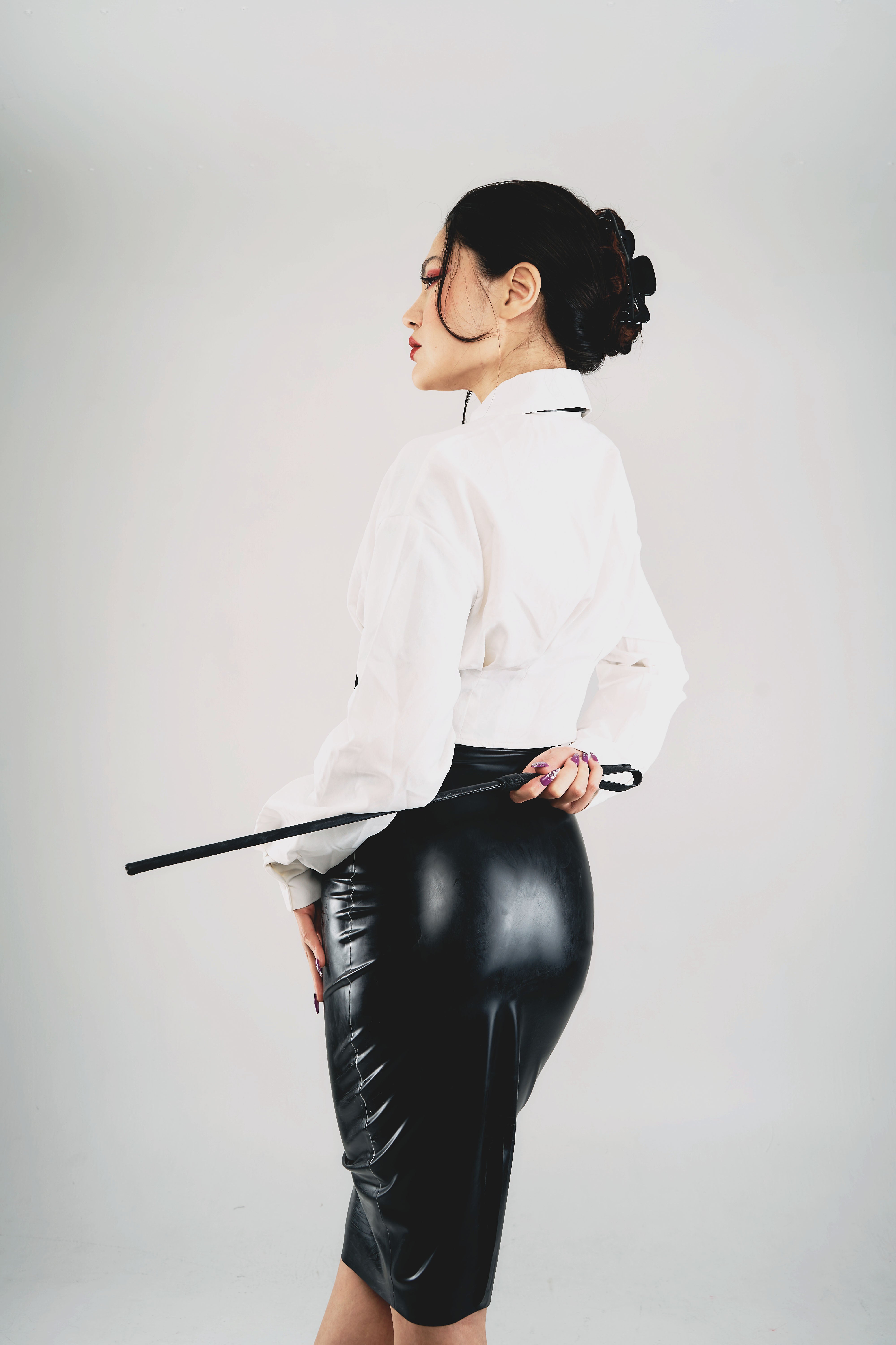 Latex Pencil Skirt