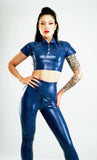 Latex Top with Front Buttons