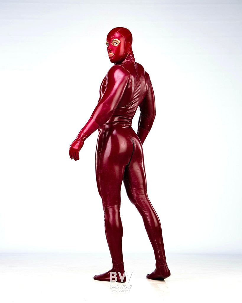 Standard Latex Catsuit for Men- Skintight made to measure latex bodysuit